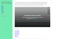 Desktop Screenshot of lotustothesea.com